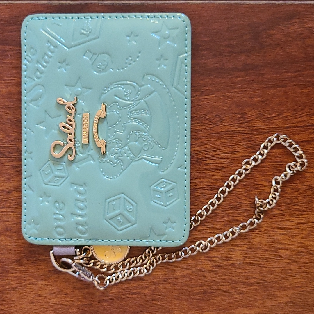 Green Patent Leather Card Holder